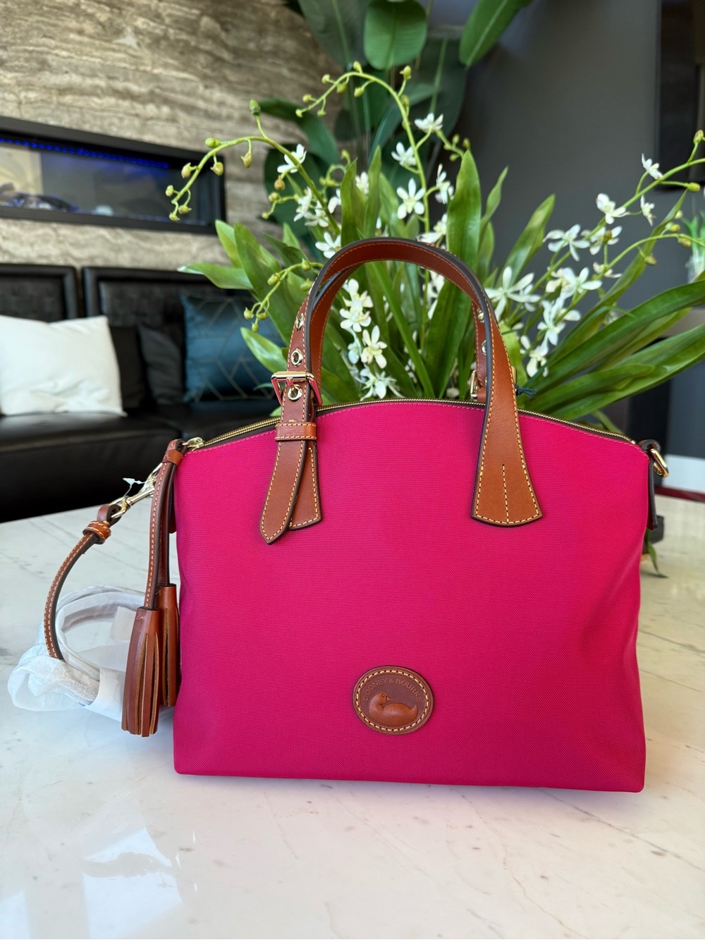 New Dooney & Bourke Nylon Trina Satchel - Picture 15 of 16